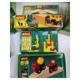 LARGE Lot of Quality BRIO Wood Train & Accessory Lot - Most in Original Boxes
