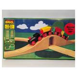 LARGE Lot of Quality BRIO Wood Train & Accessory Lot - Most in Original Boxes