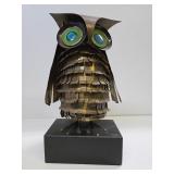 Fantastic Large 1968 Signed C. JERE Owl Sculpture