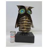 Fantastic Large 1968 Signed C. JERE Owl Sculpture