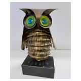 Fantastic Large 1968 Signed C. JERE Owl Sculpture