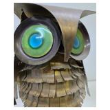 Fantastic Large 1968 Signed C. JERE Owl Sculpture