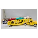 Excellent Clean Vintage TONKA No. 840 Car Carrier Truck - Complete w/Cars & Original Box!