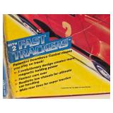 HOT STOCK Slot Car Set w/Box & Cars