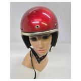Vintage Arthur Fulmer Red Sparkle Racing Helmet - Size M