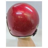 Vintage Arthur Fulmer Red Sparkle Racing Helmet - Size M