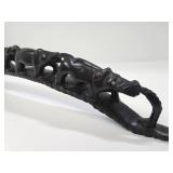 African Hardwood Elephant Carving