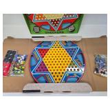 2 Very Nice Condition Vintage Chinese Checker Boards w/Original Boxes