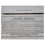 2 Very Nice Condition Vintage Chinese Checker Boards w/Original Boxes