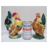 Lotof 6 Vintage Art Pottery Chickens