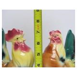 Lotof 6 Vintage Art Pottery Chickens