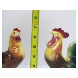 Lotof 6 Vintage Art Pottery Chickens