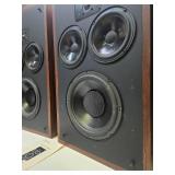 Excellent Working Vintage POLK Audio Model 10 Studio Monitor System Speakers w/Original Boxes