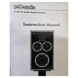 Excellent Working Vintage POLK Audio Model 10 Studio Monitor System Speakers w/Original Boxes