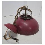 Mid Century Pierced Metal LIGHTOLIER Hanging Light Fixture Lamp