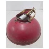 Mid Century Pierced Metal LIGHTOLIER Hanging Light Fixture Lamp