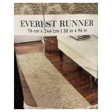Everest Runner Rug 30in x 96in Beige
