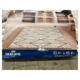 Mohawk Home 30" x 45" Beige and Navy Area Rug