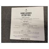 Hand Hooked Bee Accent Rug with Memory Foam, 22 x 38 inches