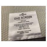 Gray Mohawk Home Bath Rug with End Border