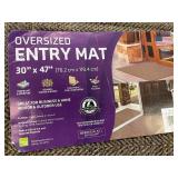 Oversized Entry Mat 30" x 47" for Indoor/Outdoor Use