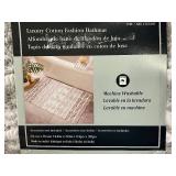 Luxury Cotton Fashion Bathmat in Off White