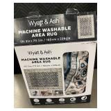 Machine Washable Area Rug 5ft 3in x 7ft 5in by Wyatt & Ash