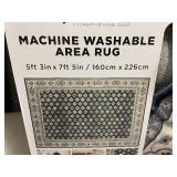 Machine Washable Area Rug 5ft 3in x 7ft 5in by Wyatt & Ash