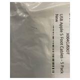 5 Pack of 5-Foot USB Apple Cables