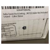 Delta Ara 6-Setting Trim Diverter Matte Black - Like New