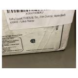 Delta Ara 6-Setting Trim Diverter Matte Black - Like New