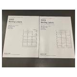 Bulk Pack of 2 x 3000 Mailing Labels - 1" x 2-5/8" - White
