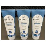 Lot of 3 Honest Body Wash 8oz for Eczema Prone Skin