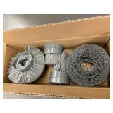 Set of Industrial Cleaning Brushes - Round, Flat, and Corner