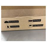 Set of Industrial Cleaning Brushes - Round, Flat, and Corner