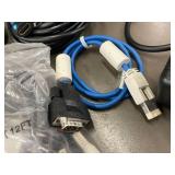 Assorted Lot of Electronic Cables and Connectors