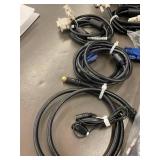 Assorted Lot of Electronic Cables and Connectors