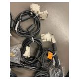 Assorted Lot of Electronic Cables and Connectors