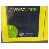 Pack of 6 Universal One Pop-up Self-Stick Notes, 3x3 Inch, 600 Sheets Total