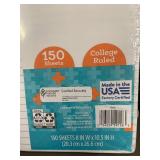 Lot of Pen+Gear 150-Sheet College Ruled Filler Paper
