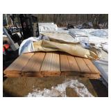 1 x 8 Western Red Cedar Shiplap With Double V-Groove - 402 Linear Feet