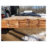1 x 10 Western Red Cedar Shiplap With V-Groove - 1342 Linear Feet