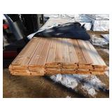 1 x 10 Western Red Cedar Shiplap With V-Groove - 304 Linear Feet