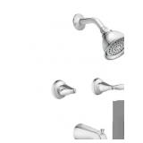 MOEN Adler 2-Handle 1-Spray Tub and Shower Faucet in Chrome (Valve Included)