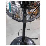 Commercial Electric 20 in. Oscillating Pedestal Fan with Adjustable Height in Black