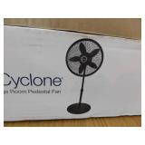 Lasko Cyclone 18 in. 3 Speed Oscillating Pedestal Fan for Home in Black with Adjustable Height, Tilt Back Head, Easy Assembly