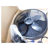 Lasko Cyclone 18 in. 3 Speed Oscillating Pedestal Fan for Home in Black with Adjustable Height, Tilt Back Head, Easy Assembly