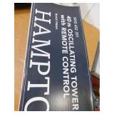 Hampton Bay 40 in. 4 Speed Digital Oscillating Tower Fan with Remote Control in Black