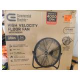 Commercial Electric 20 in. 3-Speed High Velocity Shroud Floor Fan