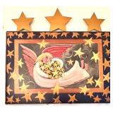 Nancy Thomas Signed 1994 "Summer" Art Plaque and 1995 "Angel with Stars" Plaque